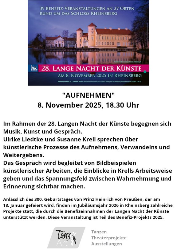 Einladung Künstlergespräch 2025 Einladung Künstlergespräch 2025